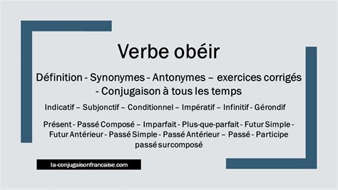 obéir synonyme